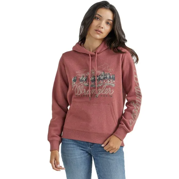 Wrangler Retro® Women's Regular Fit Hoodie- Cowhide
