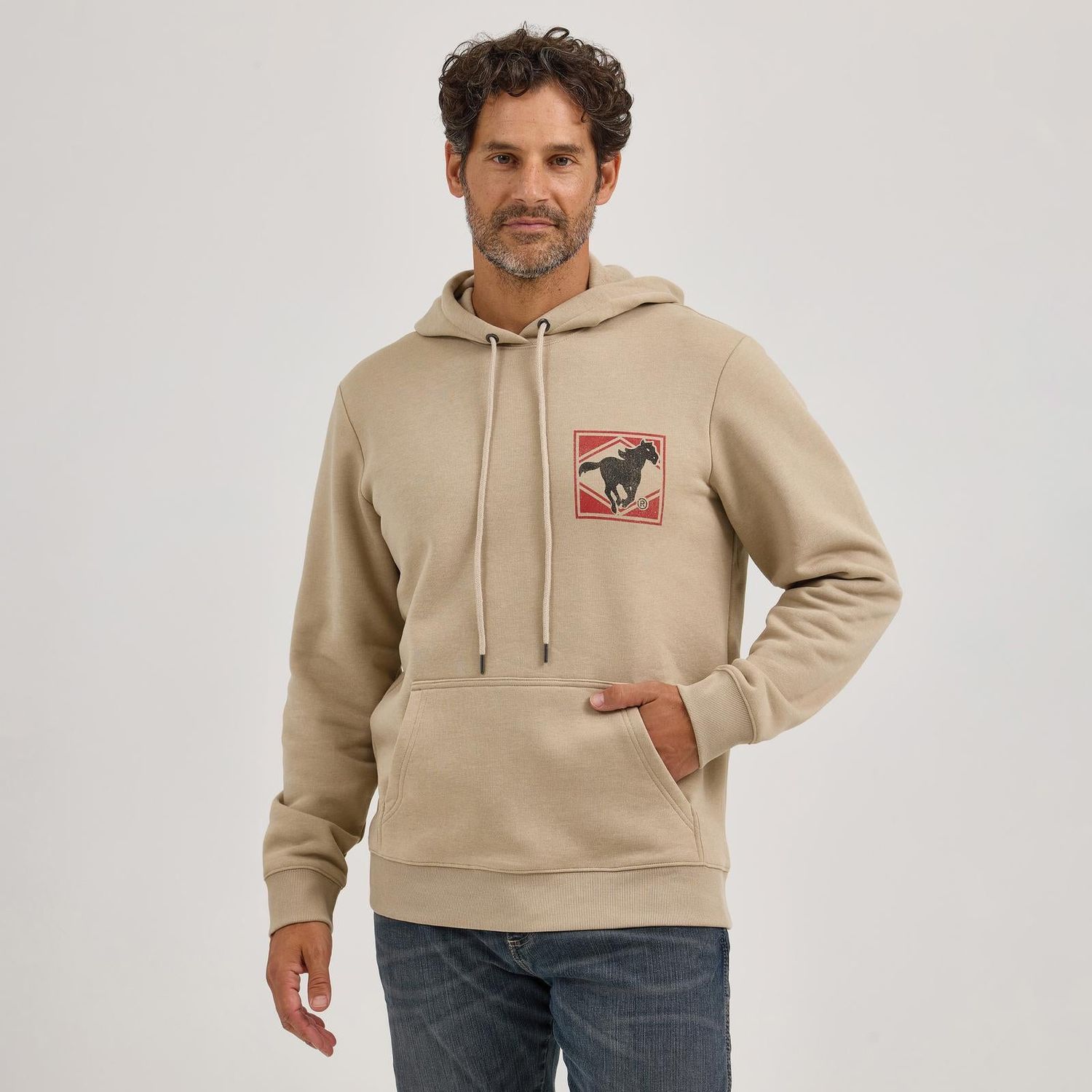 Wrangler Men's Graphic Hoodie - Trench Coat