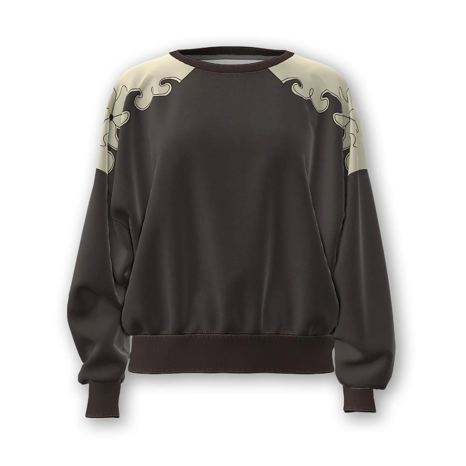 Wrangler Women's Crew Toole Sweatshirt- Brown