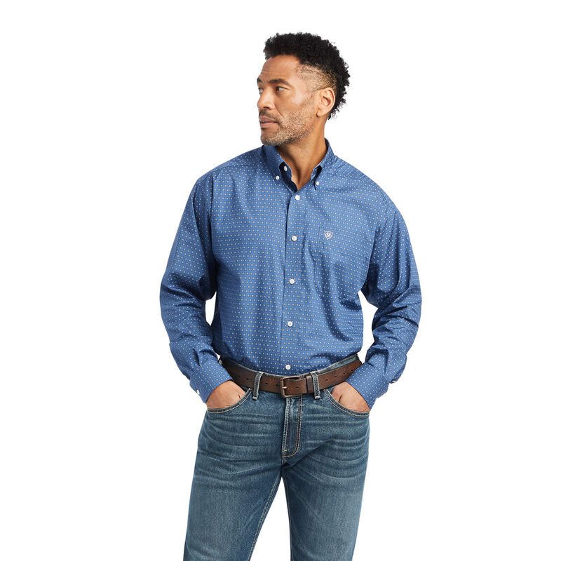 Ariat Mens WF Eaden Classic LS Shirt True Navy