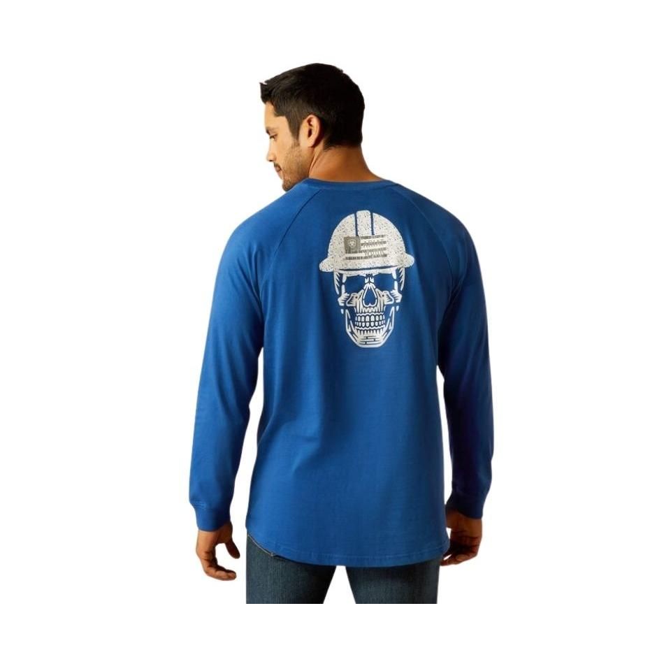 Ariat Men's Rebar Cotton Strong Roughneck Graphic Tee Shirt - Glacier Blue