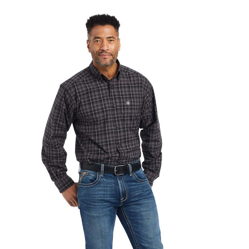 Ariat Mens Pro Wilder STR FTD LS Shirt Black