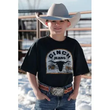 Cinch Boy's Graphic Tee - Navy