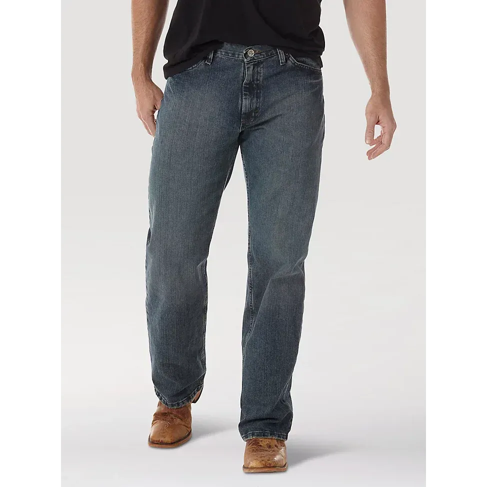 Wrangler Men's 20X No. 33 Relaxed Straight Leg Jeans - Vintage Midnight, Length: 34, Waist: 27