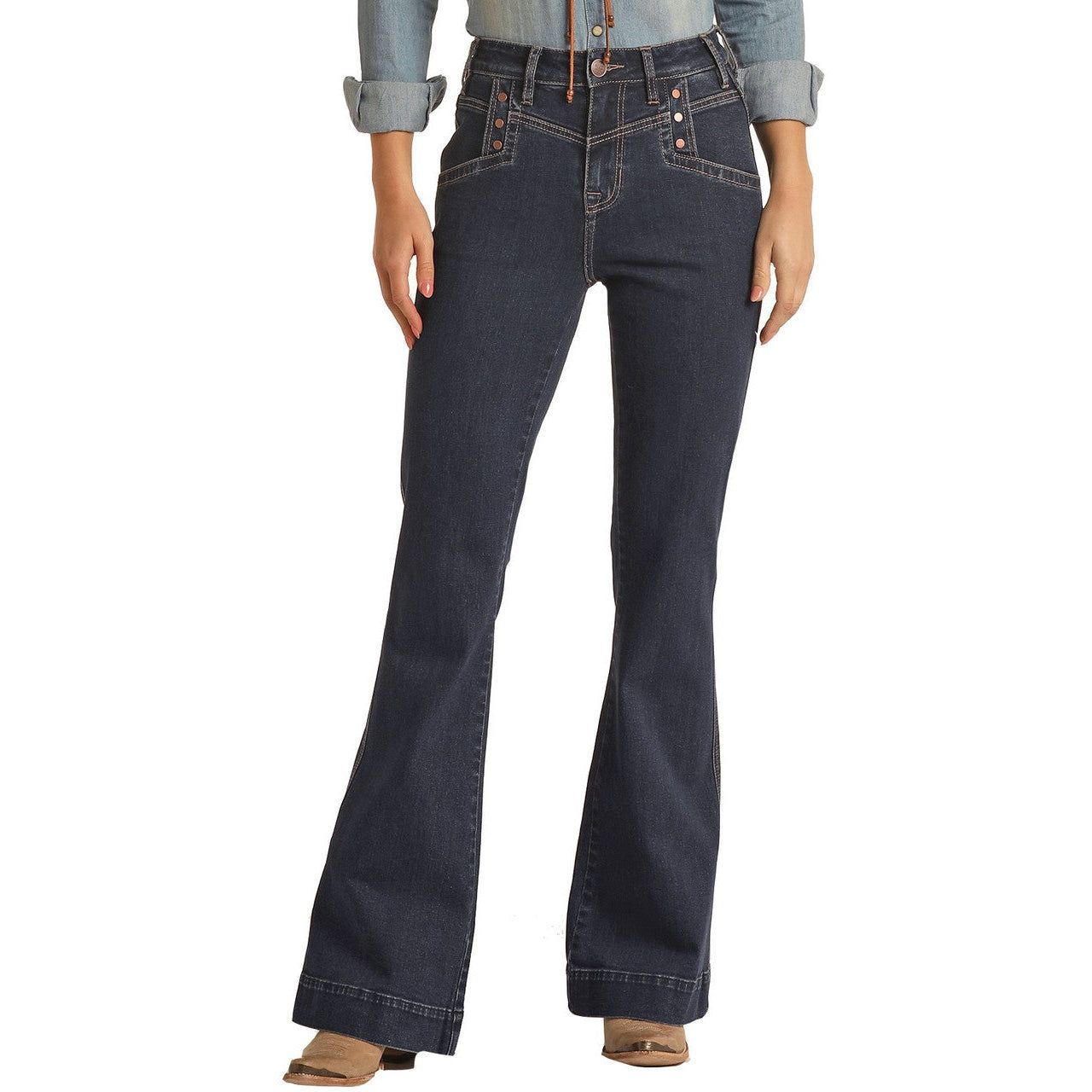 Rock &amp; roll Womens Button Detail In Front