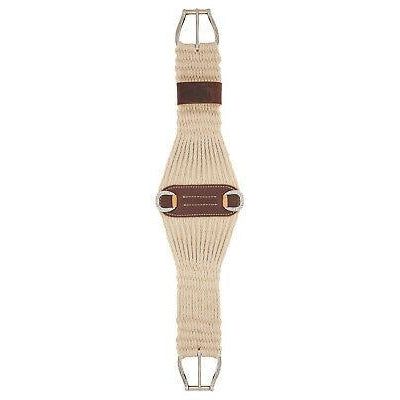 Weaver 100% Mohair 27 Strand Roper Cinch with Jeremiah Watt Hardware - Natural