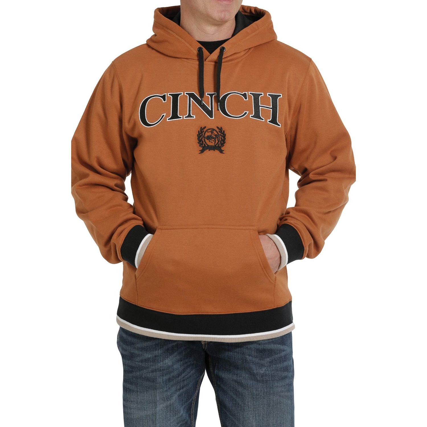 Cinch Men's Pullover Hoodie Copper
