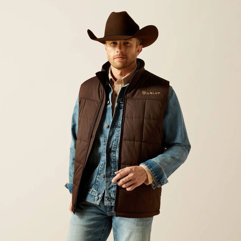 Ariat Men's Crius Insulated Vest - Brown