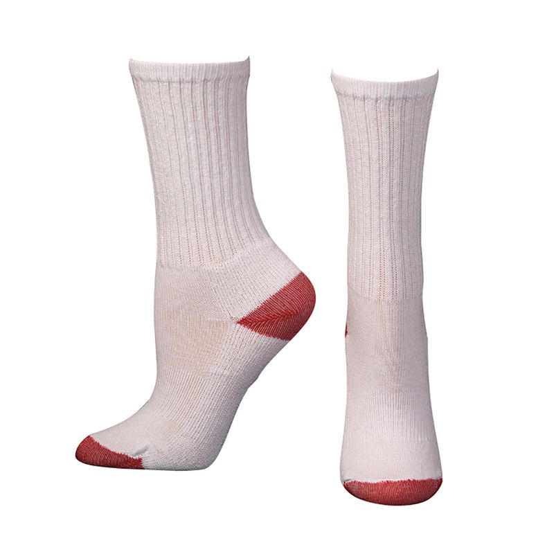 M&amp;F Youth Boot Doctor Over the Calf 3 pack Socks- White/Red