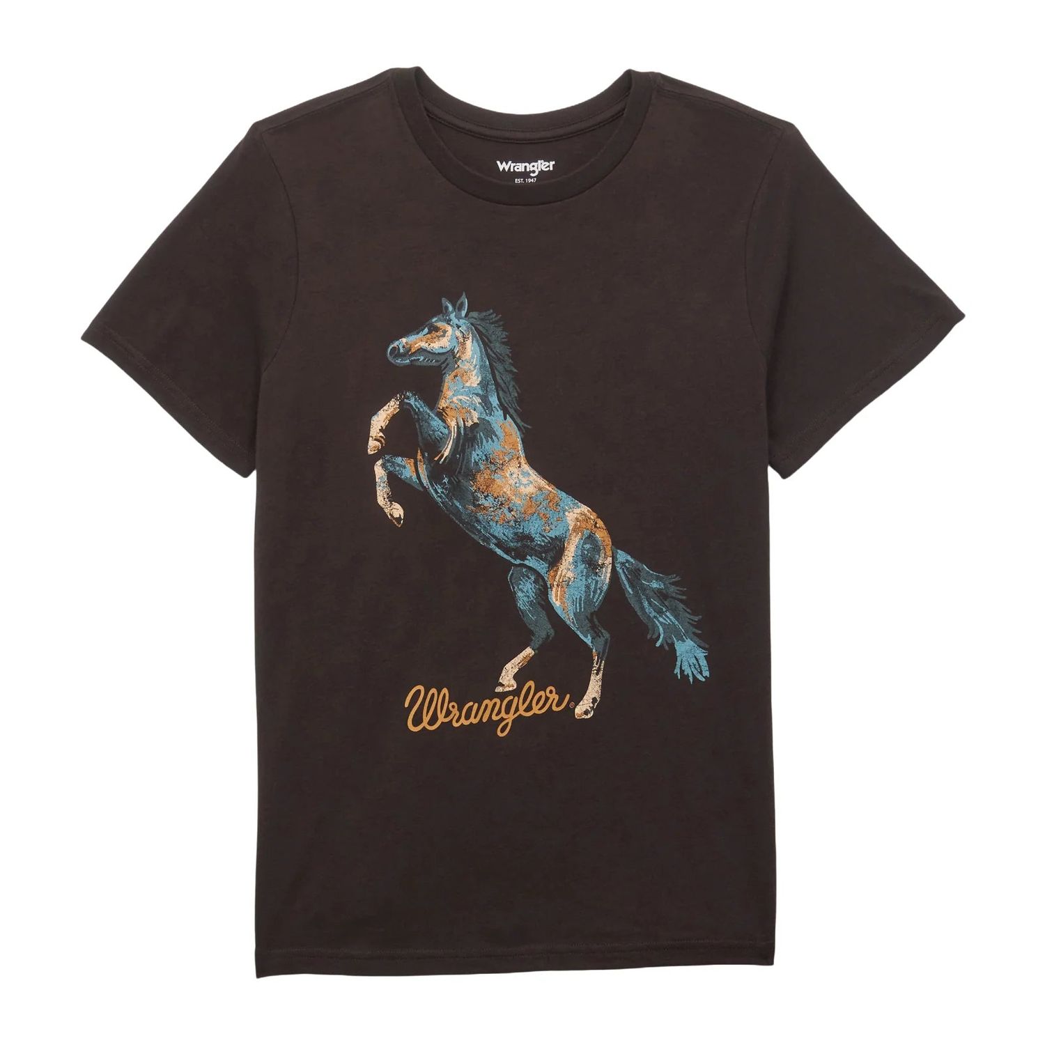 Wrangler Women's Short Sleeve Tee Shirt- Chocolate Torte