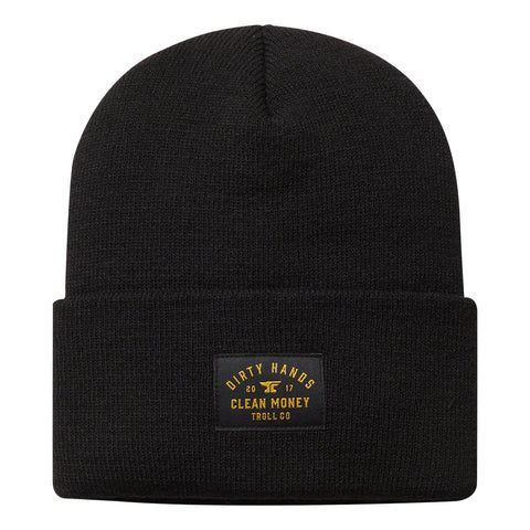 Troll Co DHCM Woven Label Beanie - Multiple Colours, Color: black-23