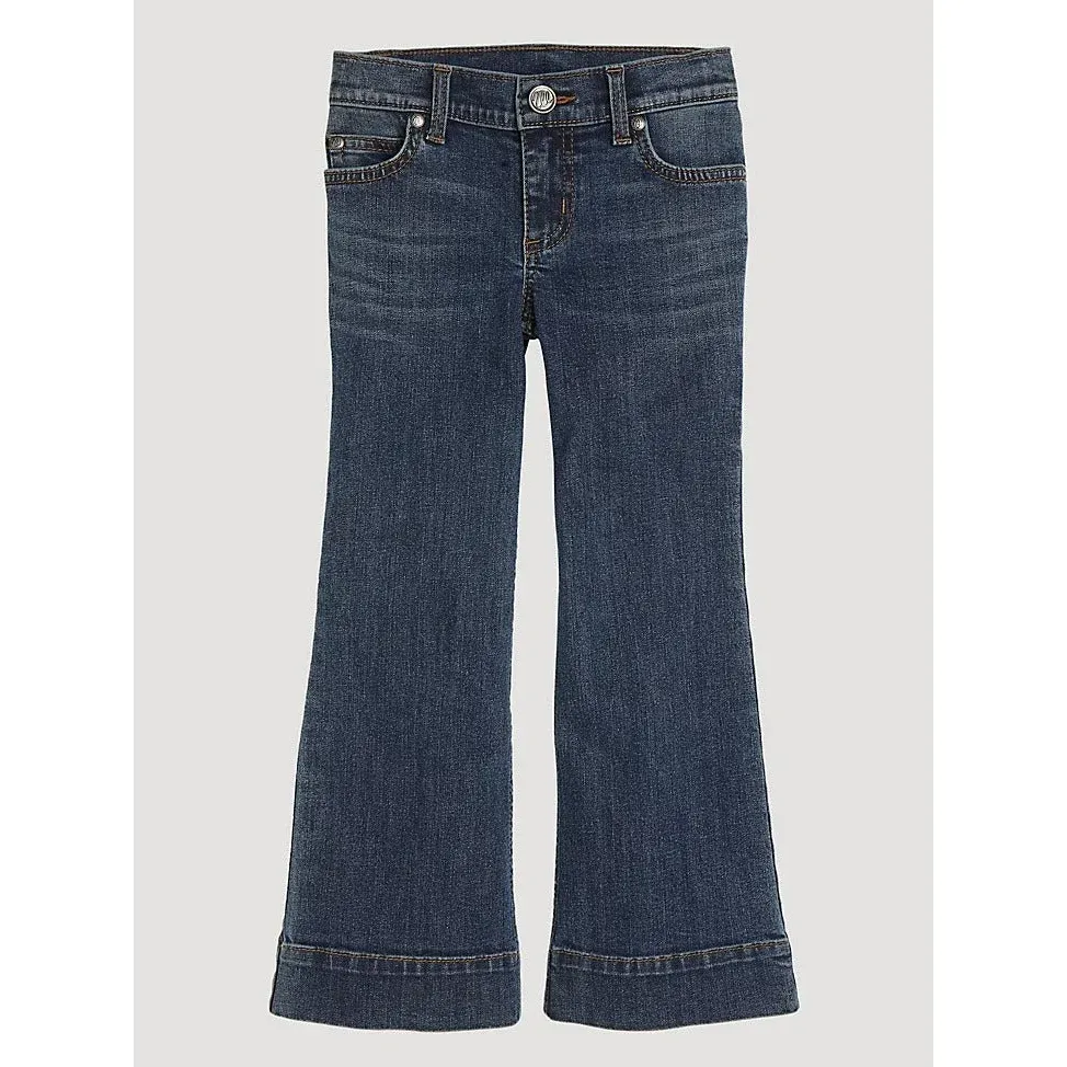 Wrangler Girl's Wide Leg Trouser Jean - Darci, Fit: Slim, Size: 4