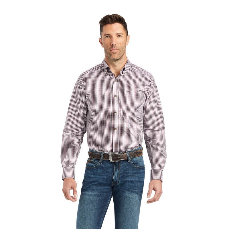 Ariat Mens Pro Francis Classic LS Shirt Claret