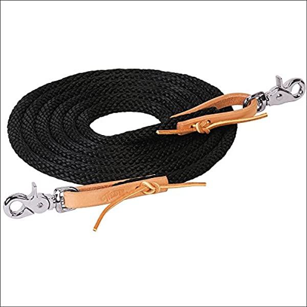 Weaver Leather Poly Roper Rein 5/8" x 10', Color: Black
