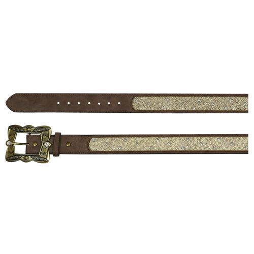 Catchfly Ladies Belt Brown w/Lace Inlay