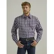 Wrangler Men's Wrinkle Free Long Sleeve Plaid Shirt, Size: M