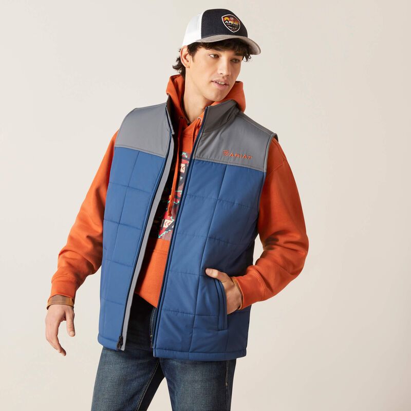 Ariat Men's Crius Insulated Vest Mid-summer Night/Rock Climb