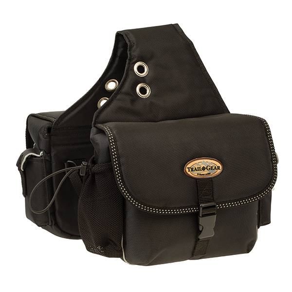 Weaver Leather Trail Gear Saddle Bag, Colour: 00-BLACK