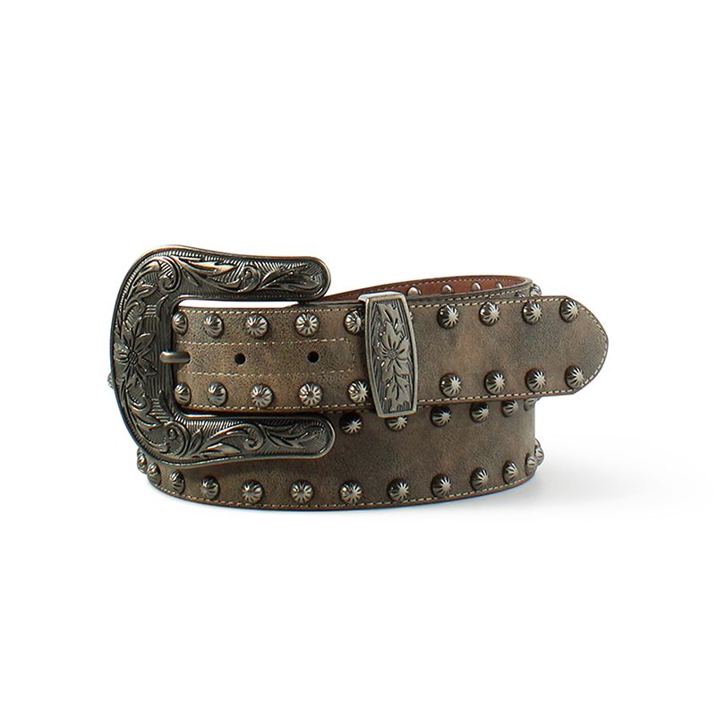 Ariat Women's Marble Nail Heads Belt - Brown