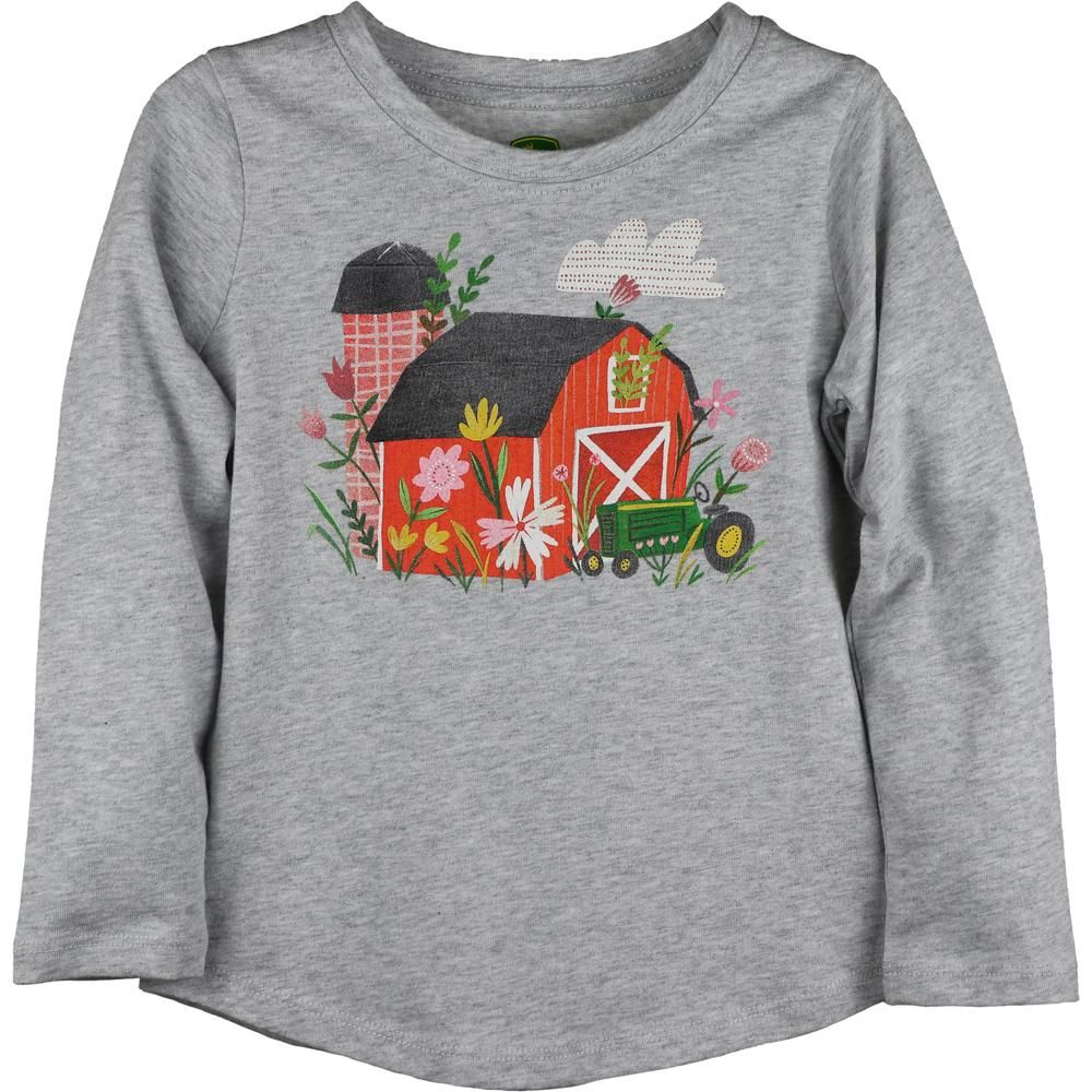 John Deere Barn &amp; Tractor Shirt, Size: 2T