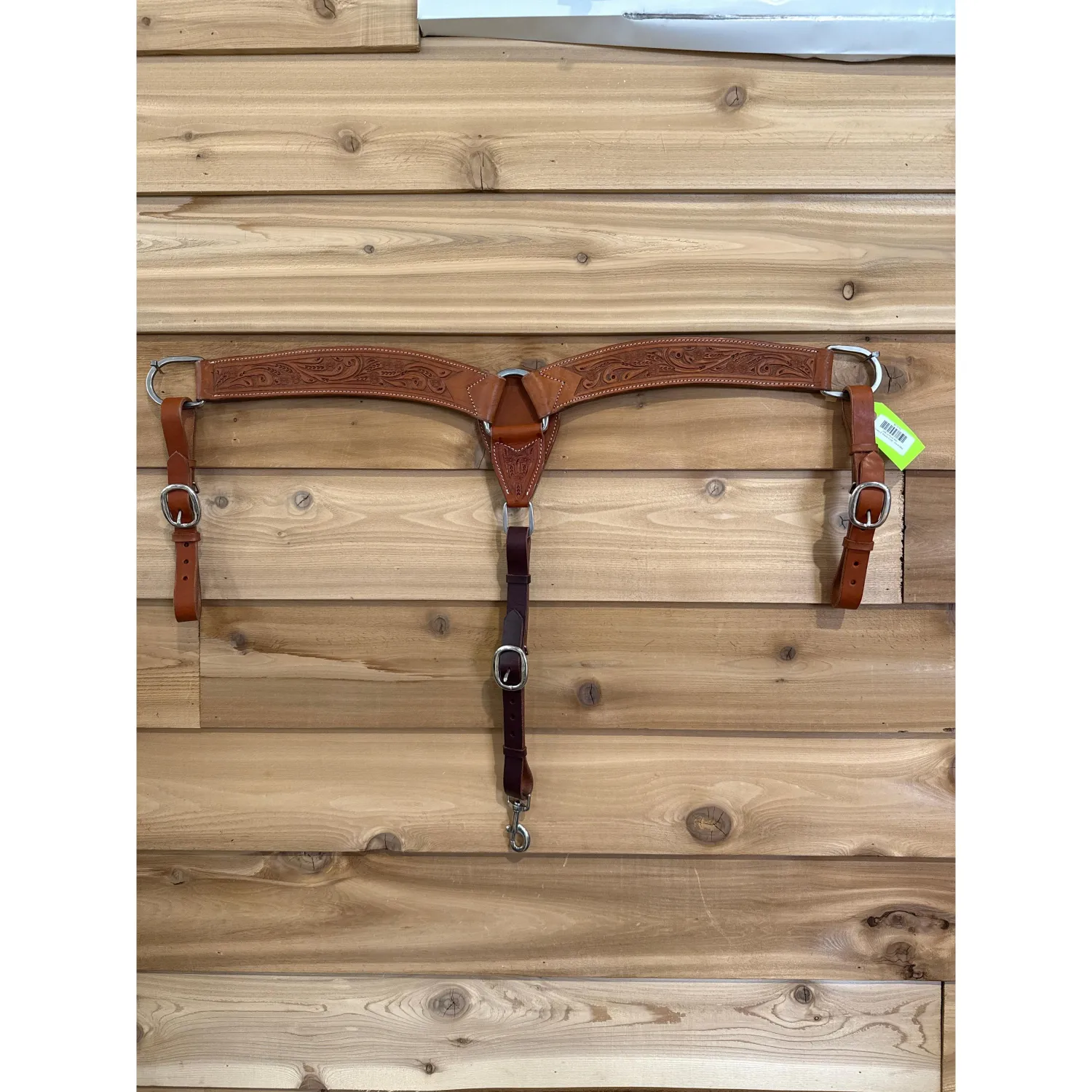 Irvine's 2" Breast Collar, Tooling: Floral-Med