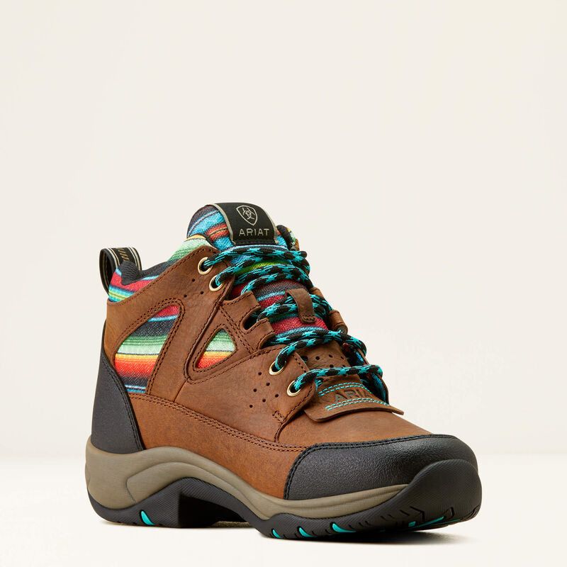 Ariat Women's Terrain VentTEK 360 Boots - Arizona Brown/Turquoise Serape