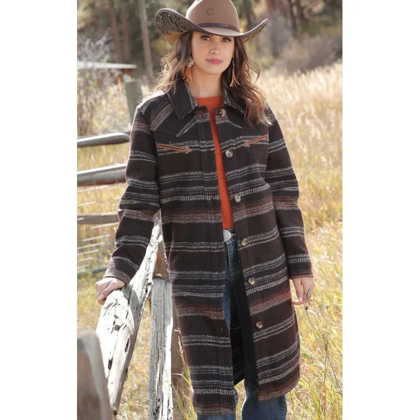 Cinch Women's Long Sleeve Duster - Brown