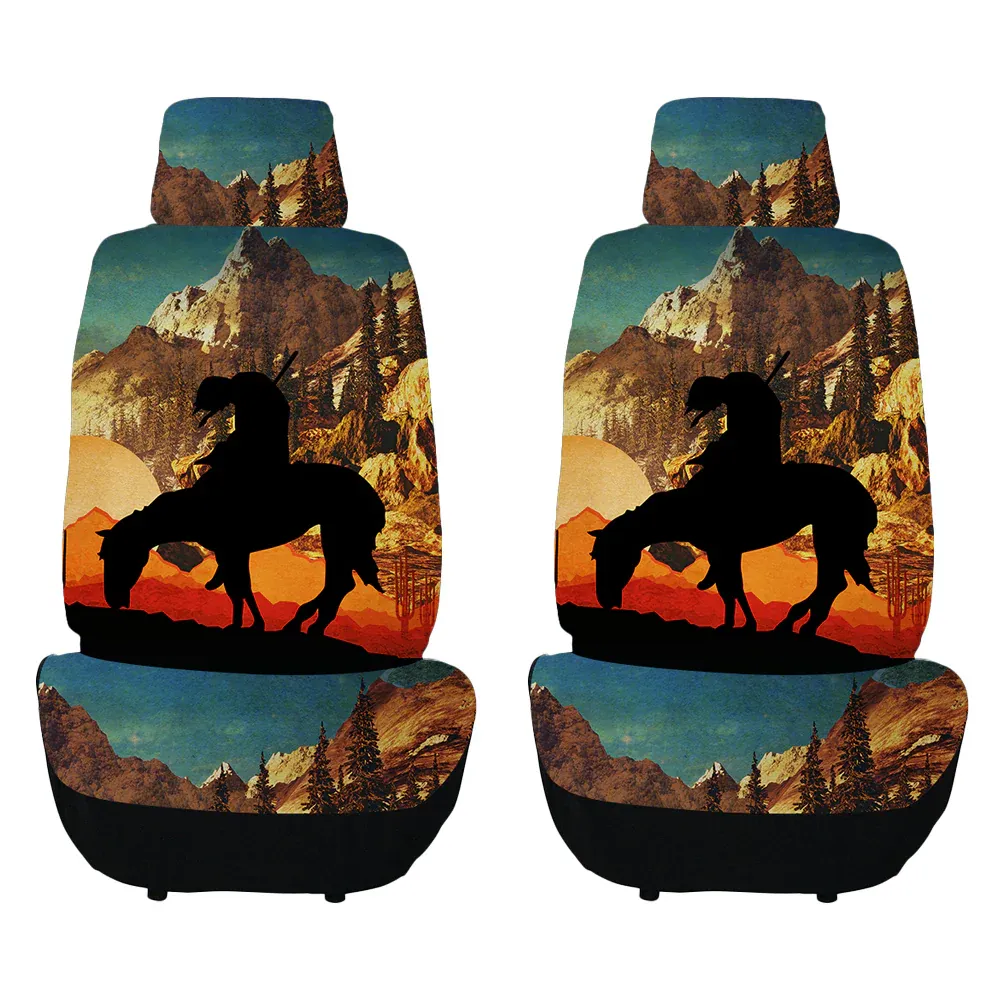 Western Varieties Car Seat Covers - Trail, Design: TRAILS
