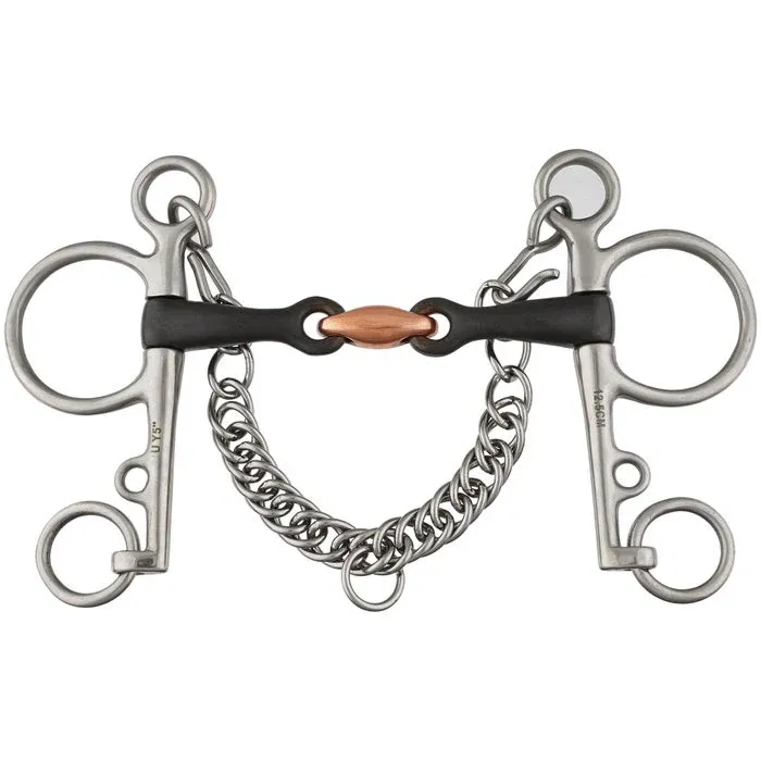 Shires Double Jointed Pelham w/Sweet Iron Bit, Size: 5"