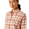 Ariat Women's Rebar Flannel DuraStretch Work Shirt - Almond Milk