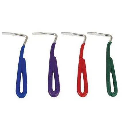 Hoof Pick Vinyl Coated w/Metal Pick 5 1/2" x 1", Color: Blue