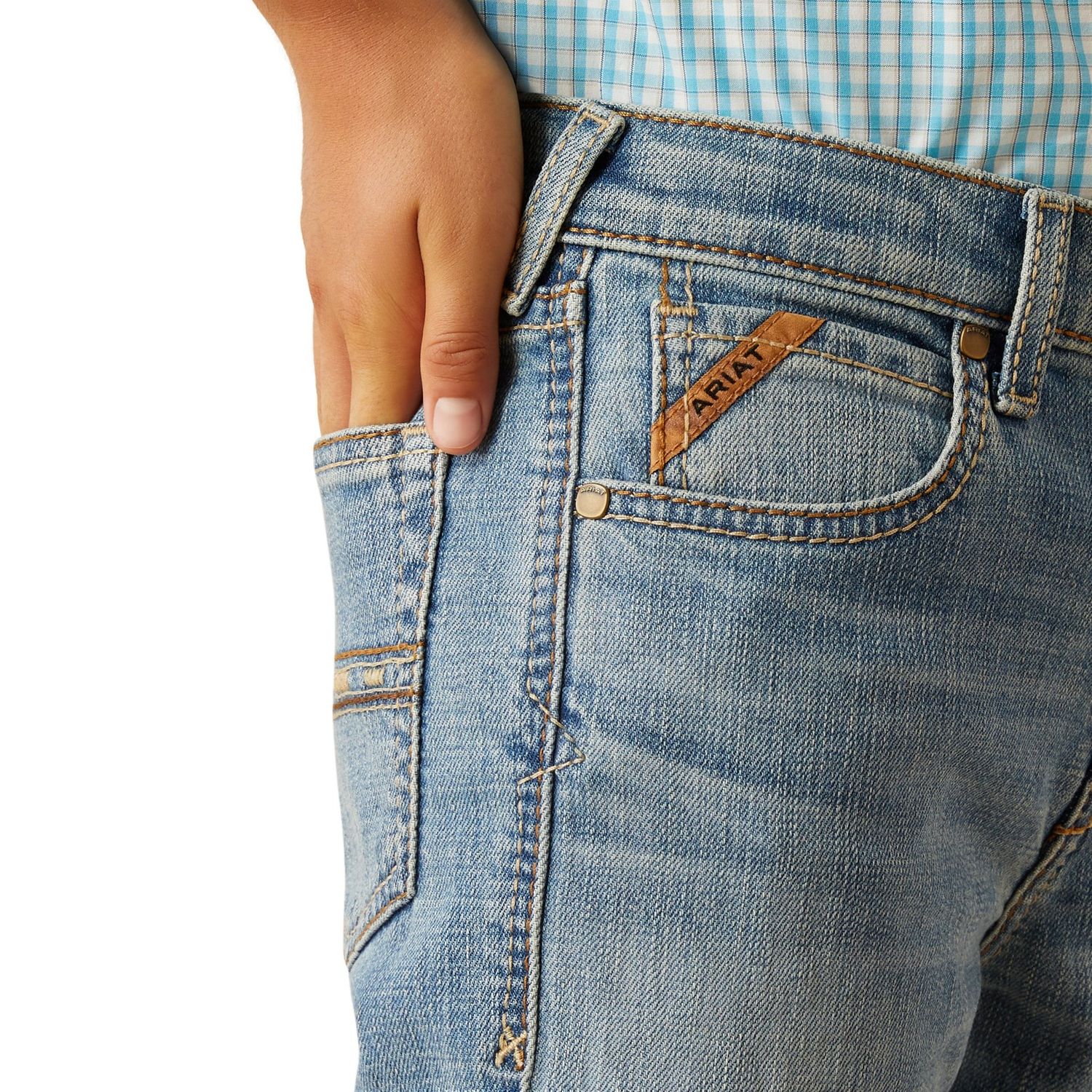 Ariat Boy's B4 Relaxed Jones Boot Cut Jeans - Leonard