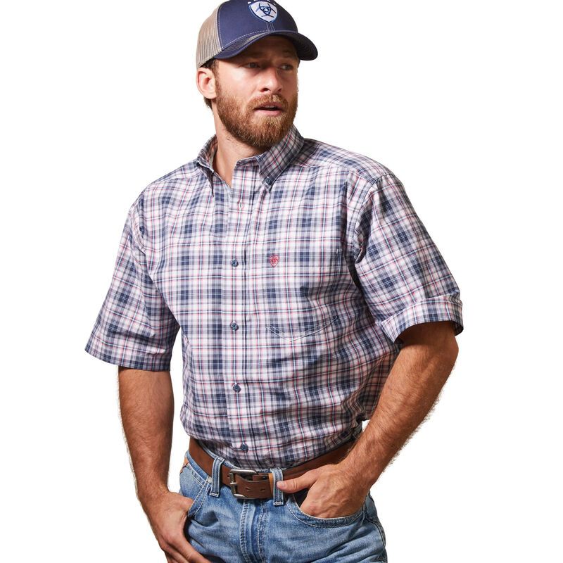Ariat Mens Pro Series Niall Classic Fit Shirt - White *FINAL SALE*