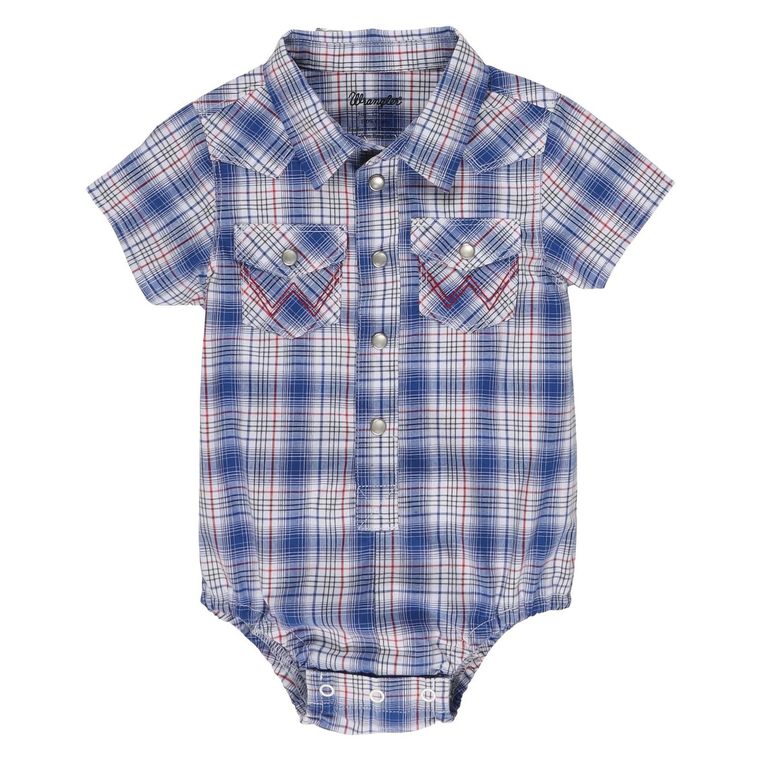 Wrangler Baby Boy Bodysuit - Blue/White