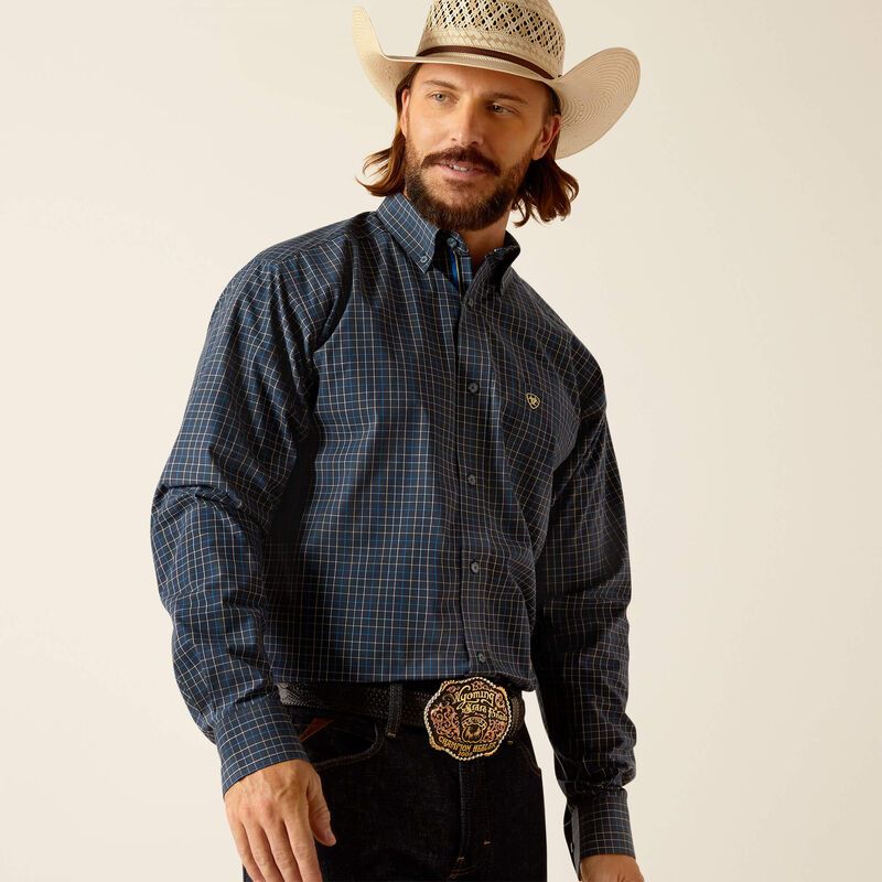 Ariat Men's Pro Pharell Classic Fit Long Sleeve Shirt - Navy