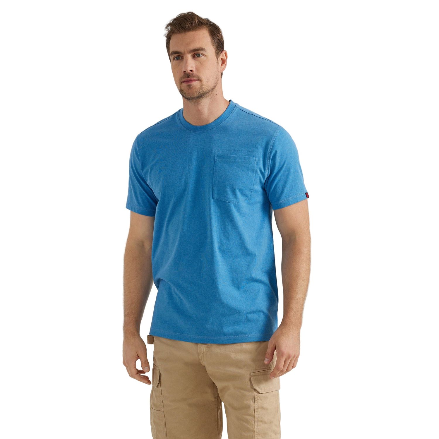 Wrangler Men's Riggs Short Sleeve Performance Tee - Blue
