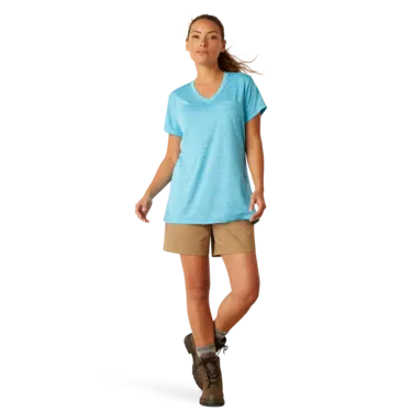 Ariat Women's Rebar Evolution Logo T-Shirt - Norse Blue