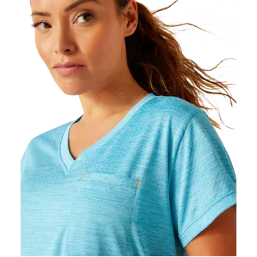 Ariat Women's Rebar Evolution Logo T-Shirt - Norse Blue