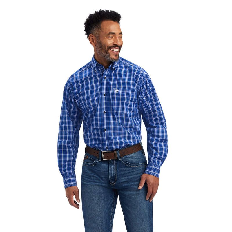 Ariat Mens Pro Boone CLassic LS Blue