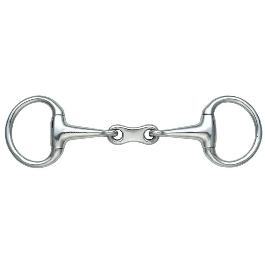 Shires Double Jointed French Link Eggbutt Snaffle Bit, Size: 5"