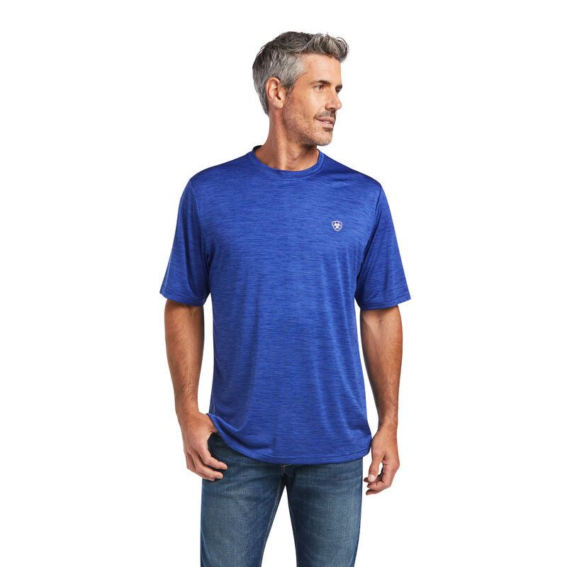 Ariat Mens Charger Basic SS Tshirt Venus Blue
