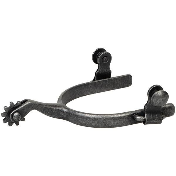 Weaver Roping Rowel Spur, Colour: BLACK, Size: MENS