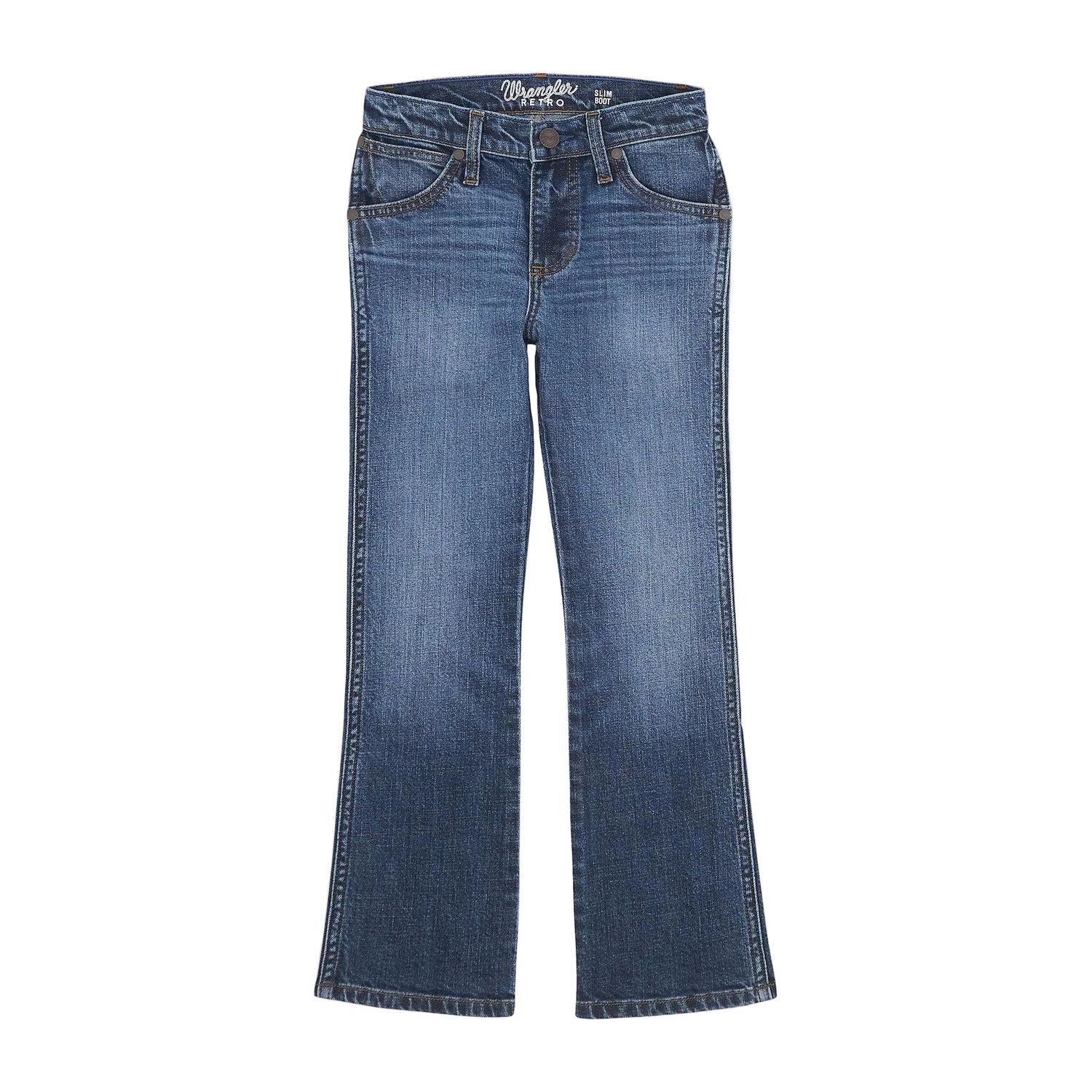 Wrangler Boy's Retro Slim Bootcut Jeans - Moore