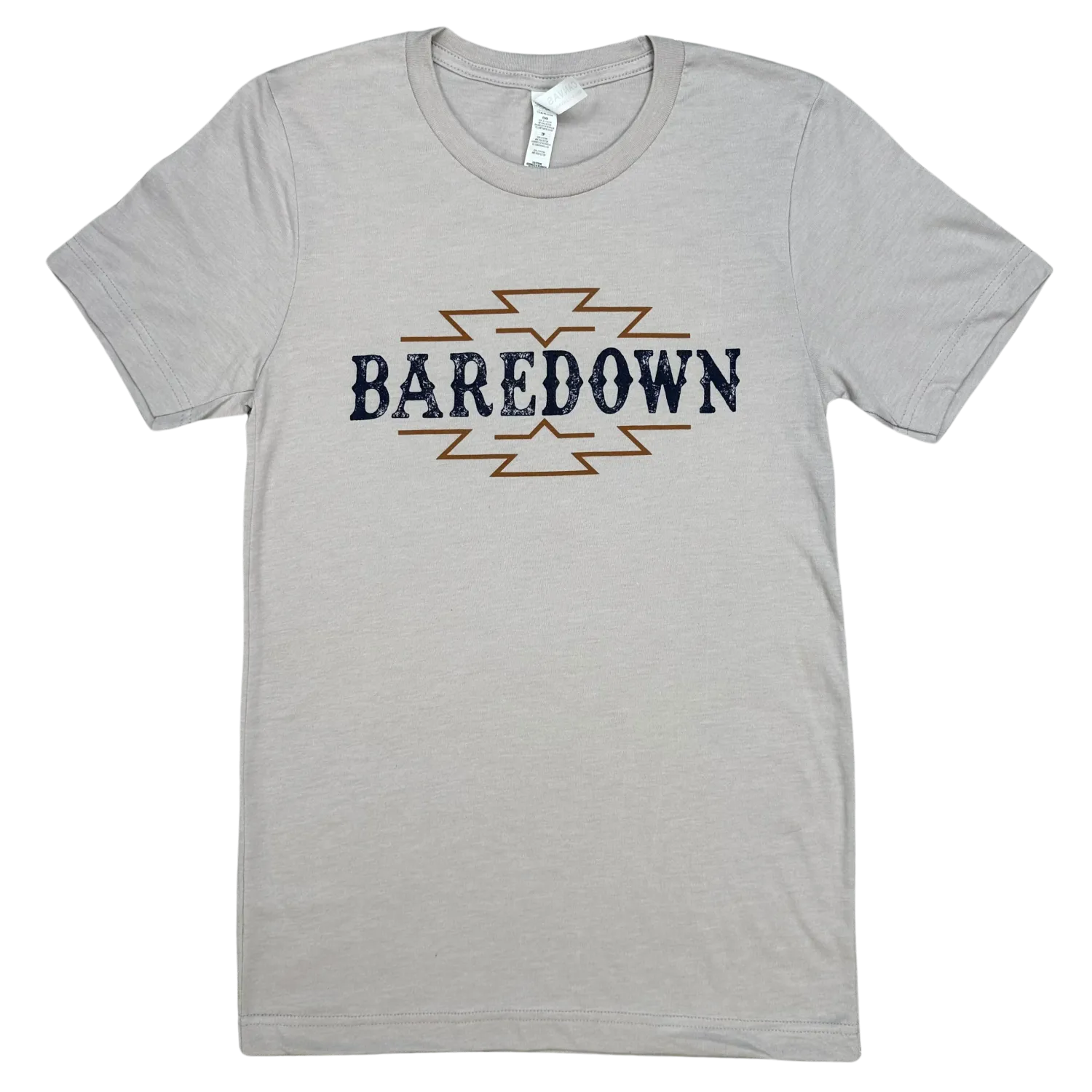 Baredown Brand Aztec T-Shirt - Assorted Colours, Color: Beige, Size: XS