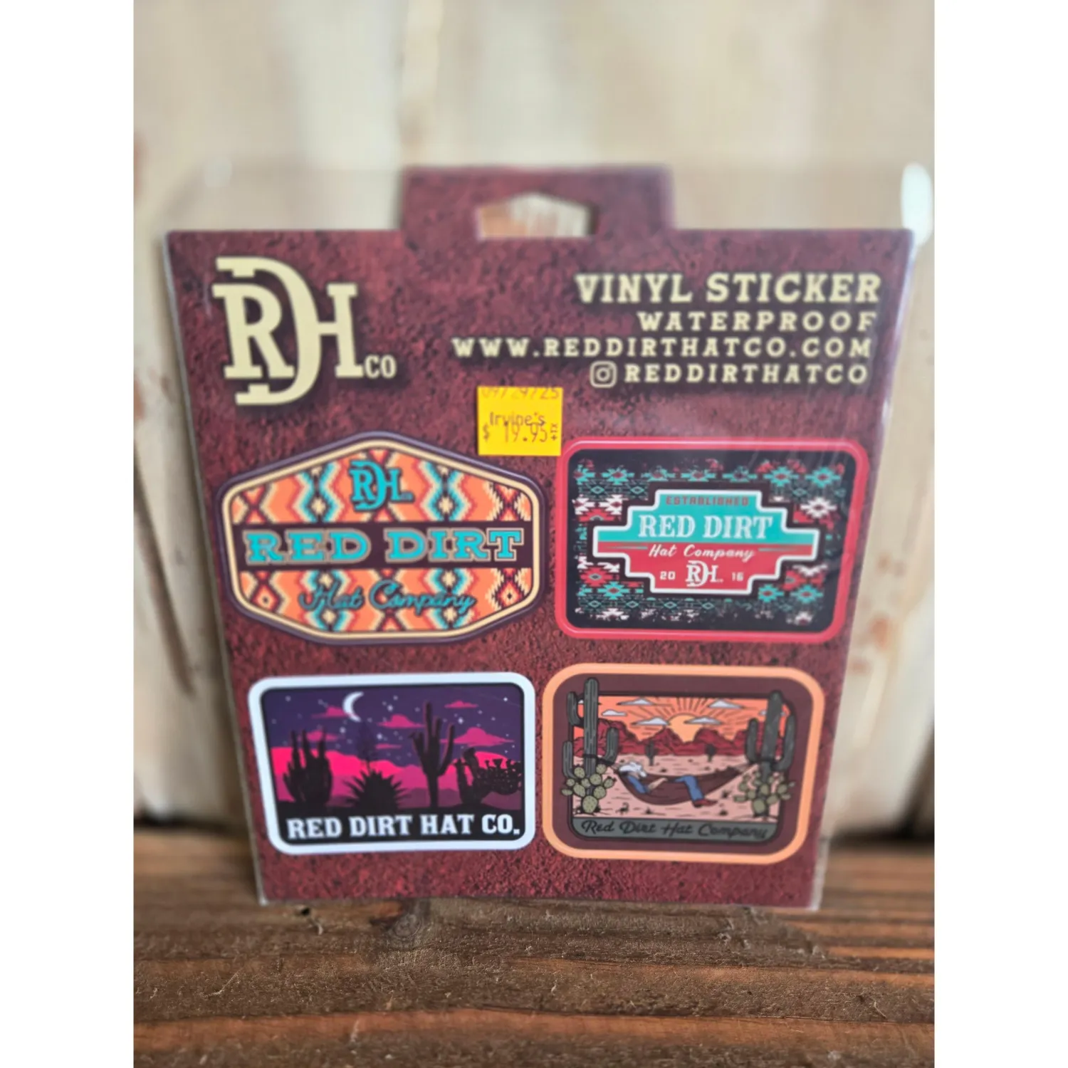 Red Dirt Hat Co Stickers, Colour: Aztec