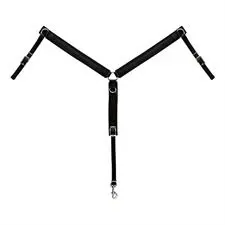 Weaver Leather Pony Felt Lined 1" Ring-in-Center Breast Collar, Color: Black