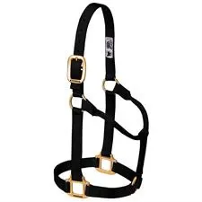 Weaver Leather Original Non-Adjustable Nylon Horse Halter, Weanling/Pony, Color: Black