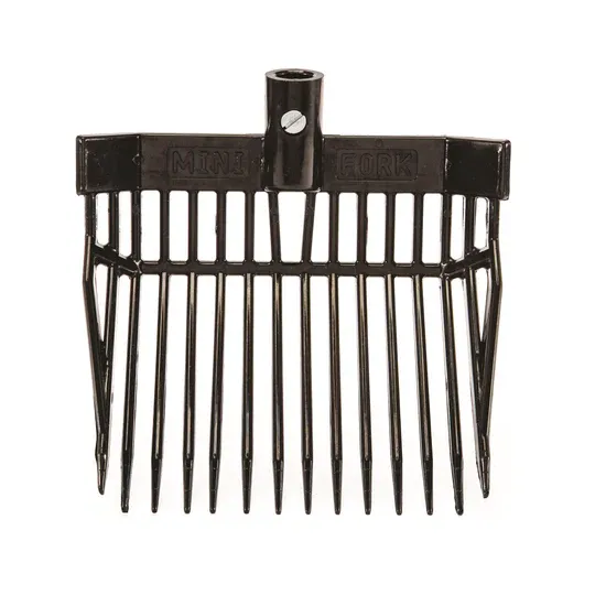 Irvines Kiddie Stall Fork - 36" Handle, Color: BLACK