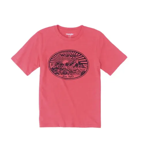 Wrangler® Boy's Short Sleeve T-Shirt - Molten Lava, Size: XXS