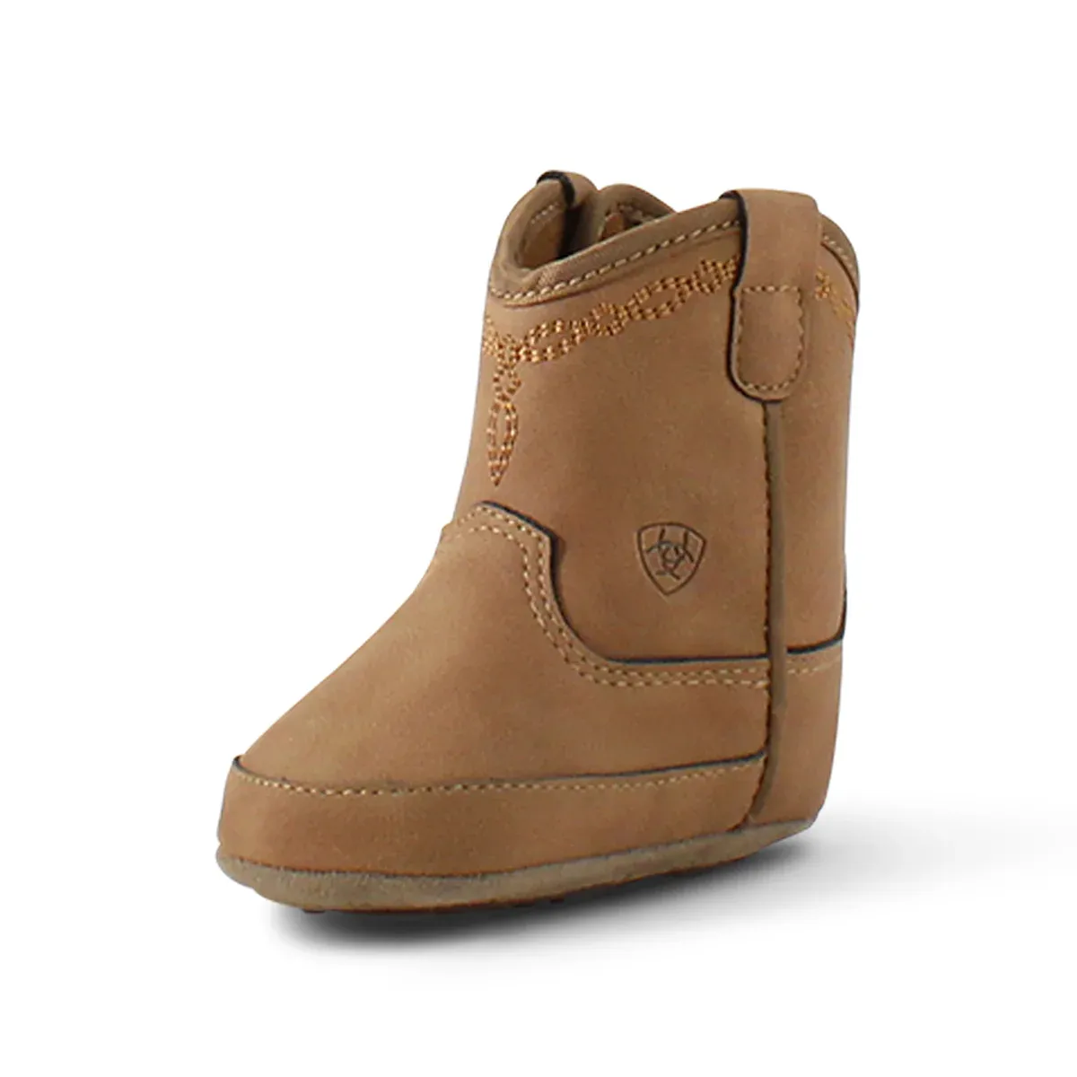 Ariat Infant Heritage Roper Lil' Stompers Boots - Light Brown, Size: 0